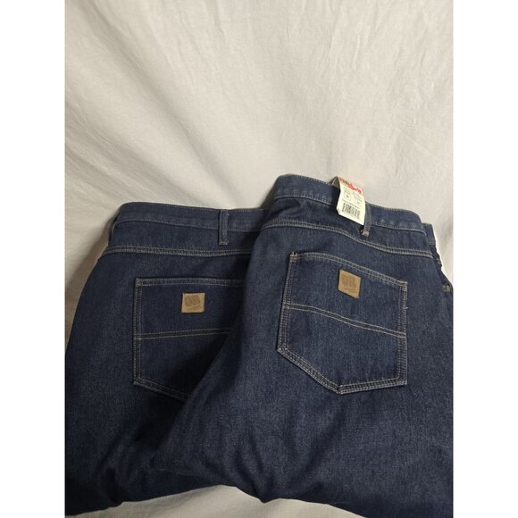 VTG Outback Rider Plaid Fleece Lined Heavy Denim Jeans - 2 PAIRS- Size 42- READ - Picture 4 of 16